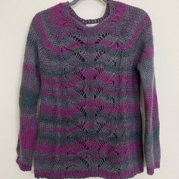 Lola’s Made In Italy | Wool Open Knit Sweater | S - Picture 1 of 9